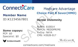 ID card - Choice HMO high-deductible - front