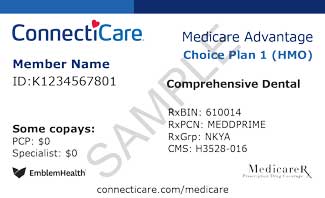 ID card - Choice HMO high-deductible - front